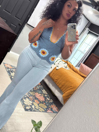 Sunflower Halter Top